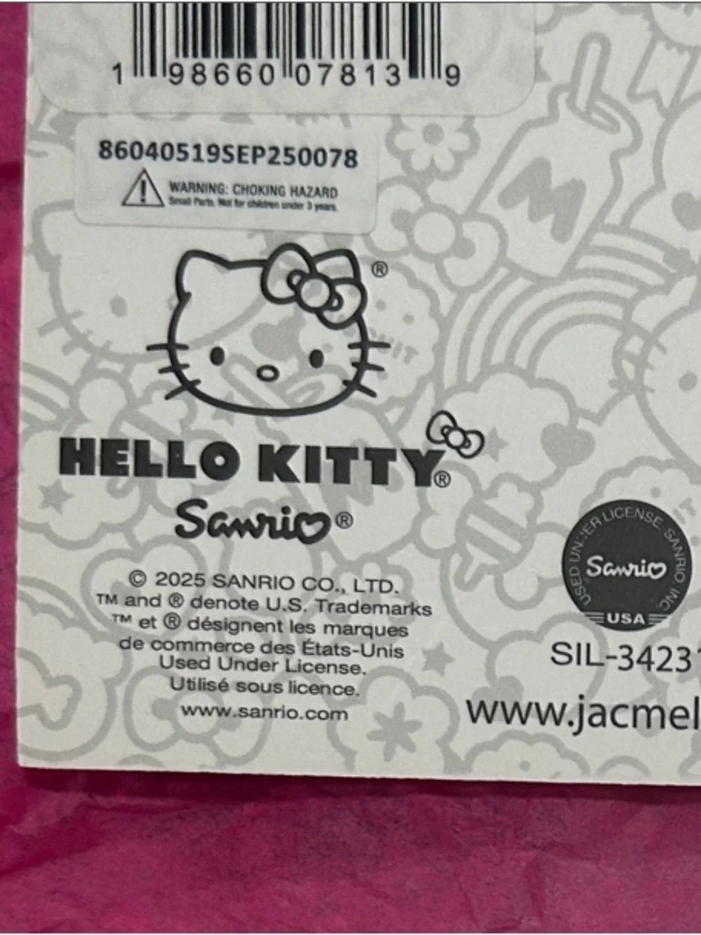 Hello Kitty BUNDLE: Patterned Bow Scrunchie Set, Earrings and Hair Clips. NWT